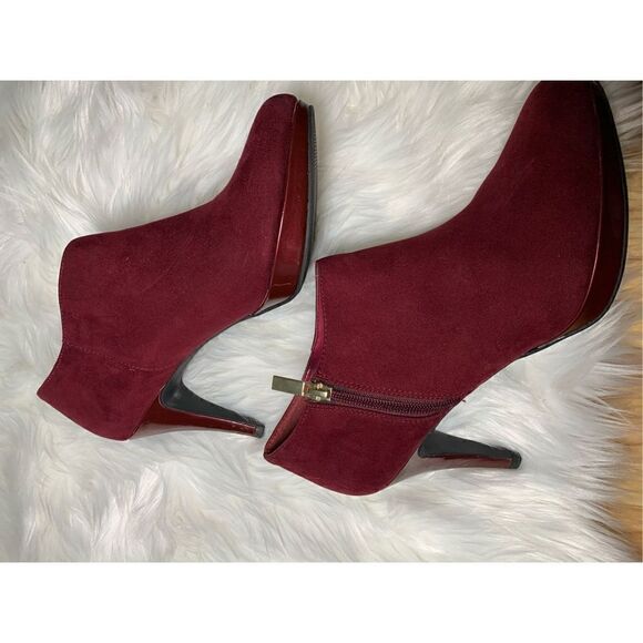 Liz Clairborne wine red color heels size 9.5 - Picture 4 of 6